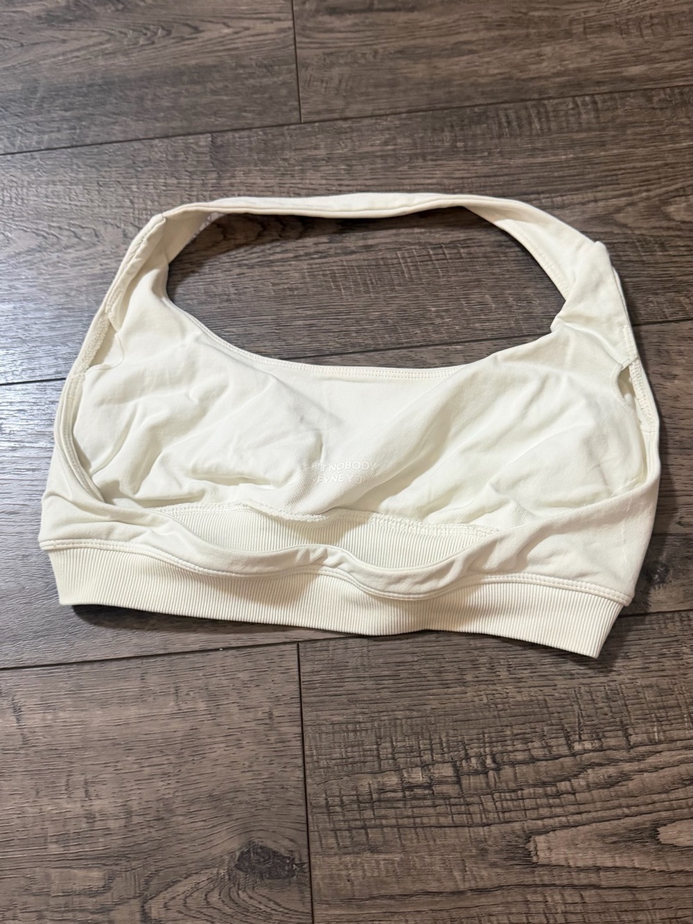 Light Cream Wireless Sports Bralette - Seamless Comfort